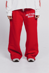 Red- Rich Solitaire Sweatpants