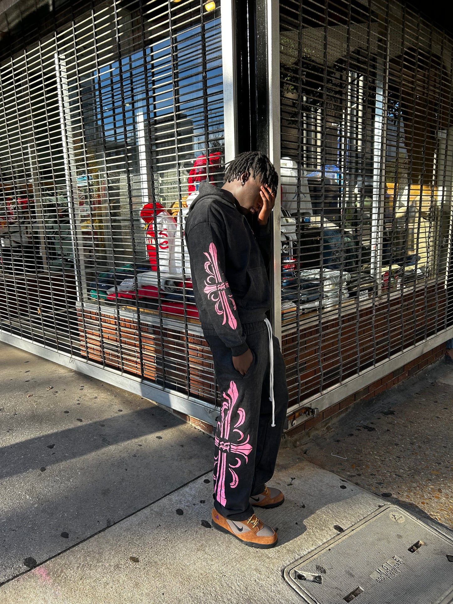 Riches Black & Pink Sweatpants