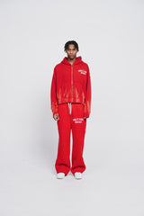 Red- Rich Solitaire Sweatpants