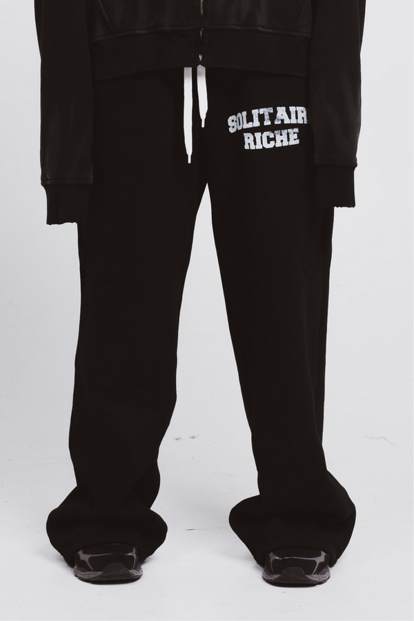 Black- Rich Solitaire Sweatpants